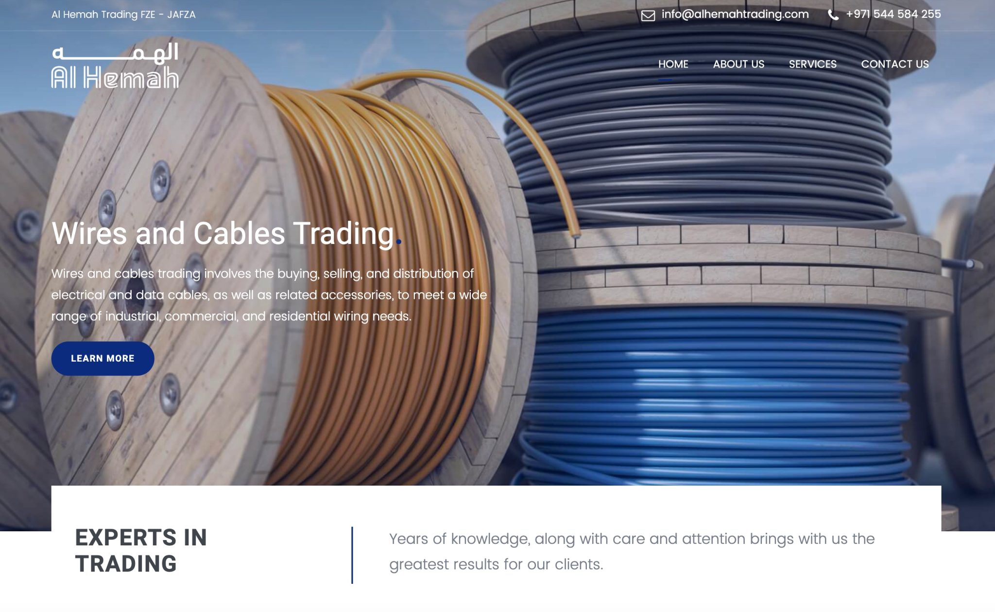 Al Hemah Trading website